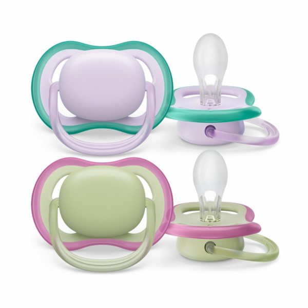 Šidítko Avent Ultra air Neutral 2ks 0- 6 m holčička Vel.0...