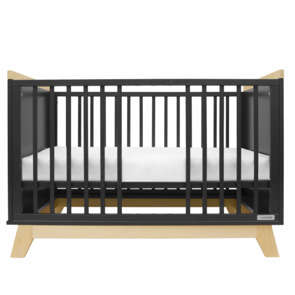 Dětská postýlka se zábranou New Baby MARCUS 120x60 cm gra...