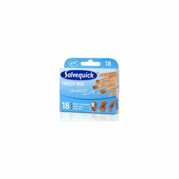Salvequick Salvequick Náplasti na prsty Mix 1 balení - 18 ks