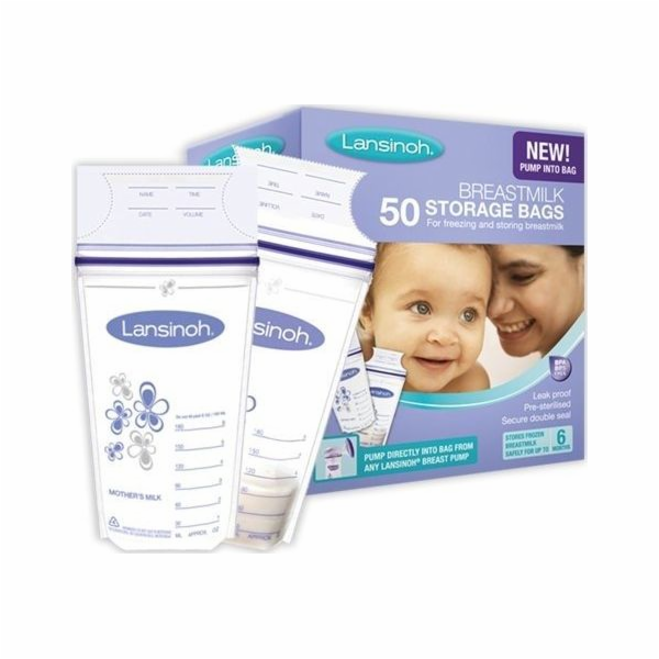 Lansinoh Purple sáčky na mléko 50x180ml