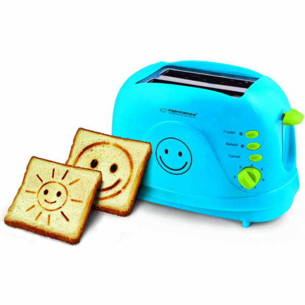 Toustovač Esperanza Smiley Blue (EKT003B)