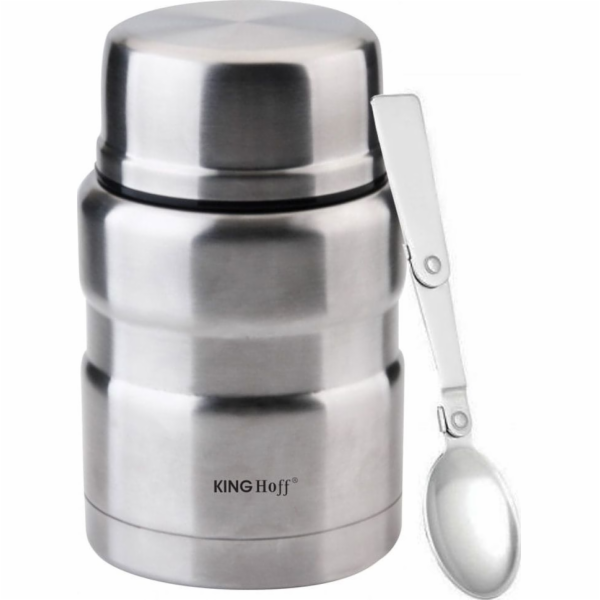 KingHoff Termoska na večeři KH-1457 0,5 l Stříbrná