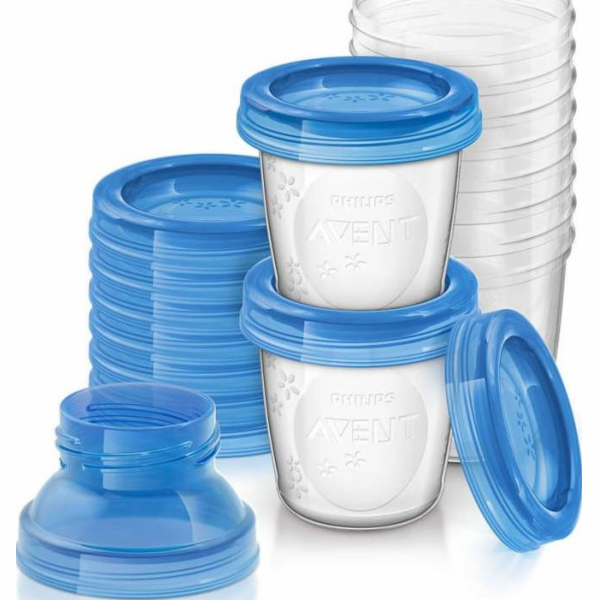 Avent Nádoba na mléko modrá 10x180ml (SCF618/10)