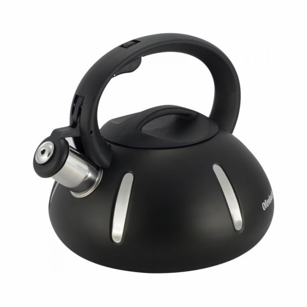 Ocelová konvice Ofenbach Black s píšťalkou, 3,0L indukce