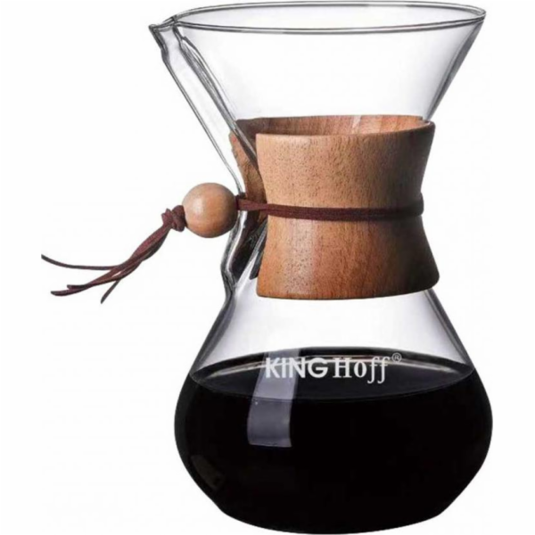 KingHoff SKLENĚNÝ KÁVOVAR 400ml KINGOFF KH-1638