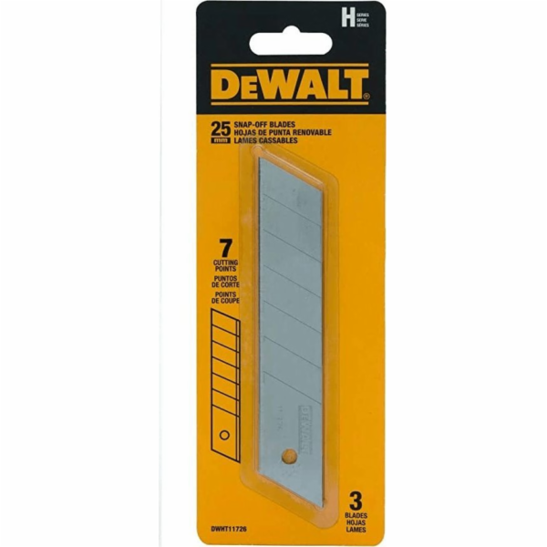 DEWALT ČEPELE DEWALT 25mm TVRZENÉ 3 ks.