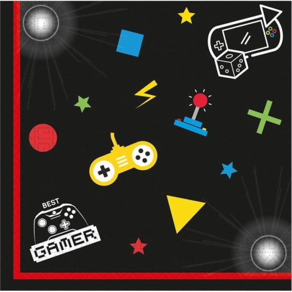 GoDan Gaming Party papírové ubrousky 33x33cm 20 ks