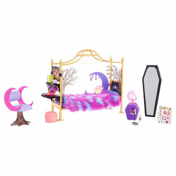Pozadí ložnice Monster High Clawdeen Wolf