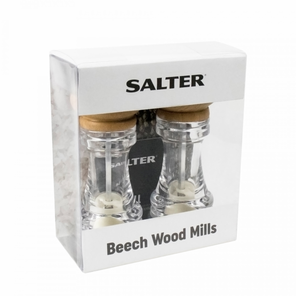 Salter 7607 WDXR mlýnky na bukové dřevo Twin