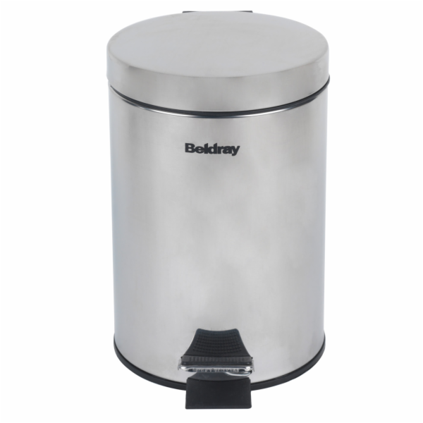 Beldray LA038098SSAFEU7 3litrový Soft-Close pedálový koš SS