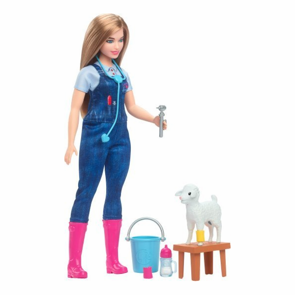 Figurka veterináře Mattel Barbie Farm