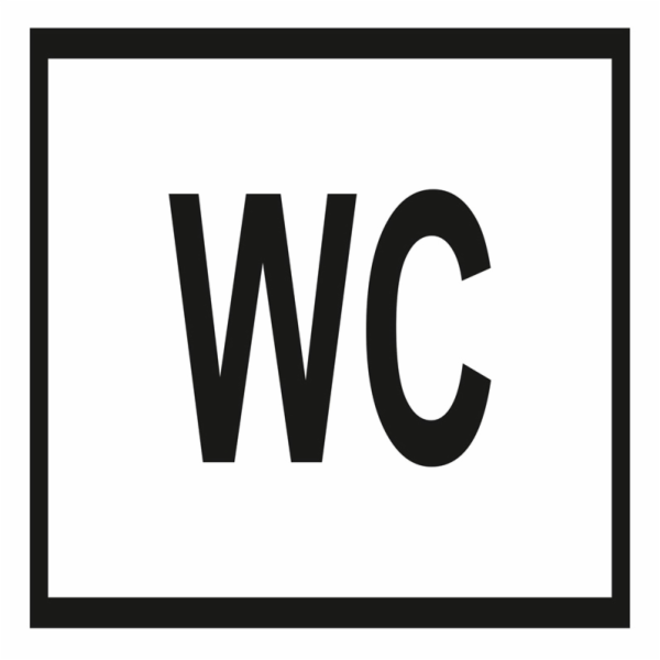 Samolepka na WC 120x120mm