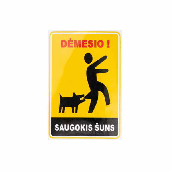 Samolepka pečlivě naštvaný pes 180x120mm