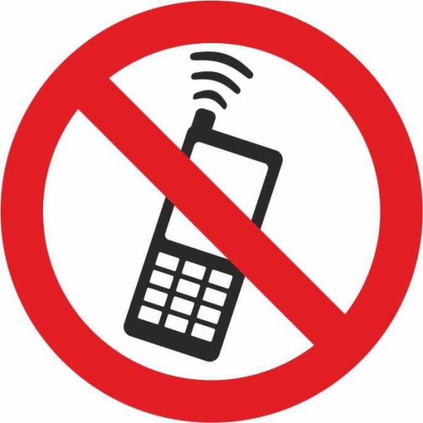Samolepka telefonování je zakázána 130x130mm