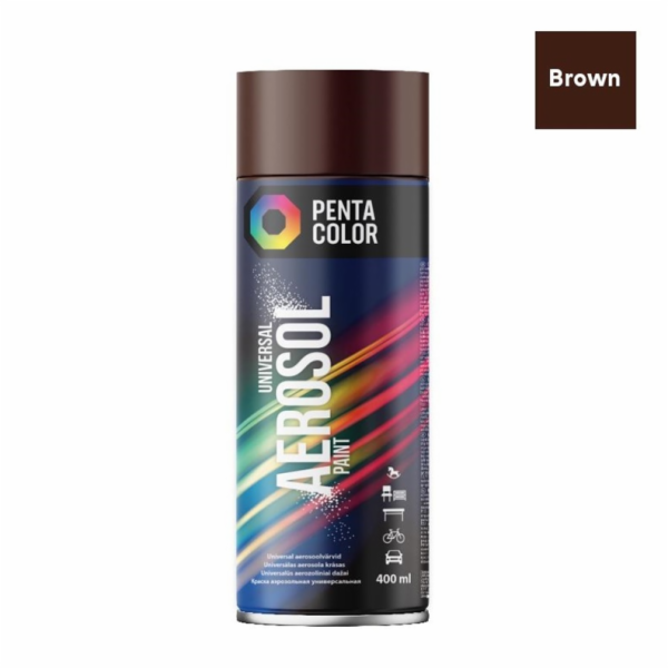 Aerosolová barva Pentacolor hnědá R8017 400ml