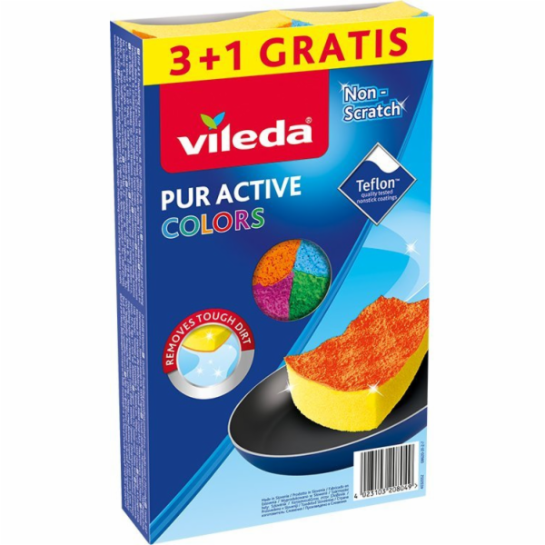 Houbička Vileda Pur Active Colors 4 ks