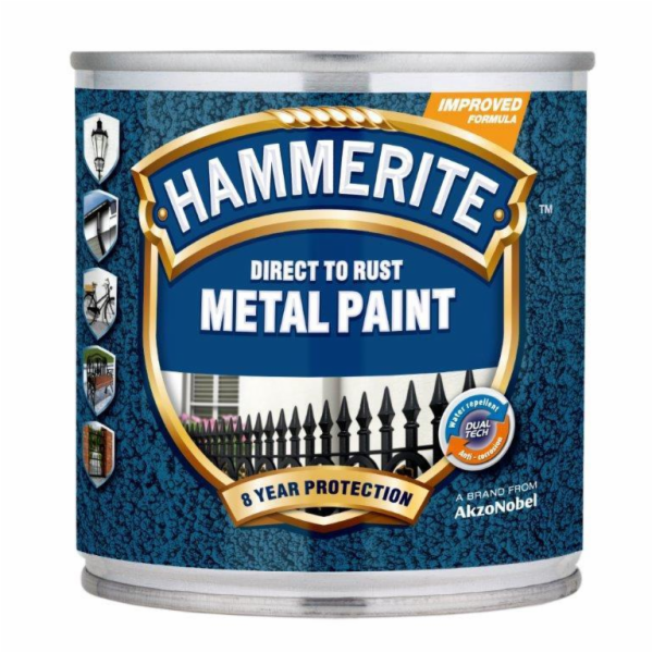 Barva na kov Hammerite Hammered, hnědá, 250 ml