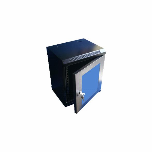 10" rack jednodílný 12U/280 DATACOM černý Skl.dv.