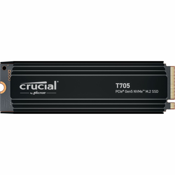 Crucial T705 with heatsink   4TB PCIe Gen5 NVMe M.2 SSD