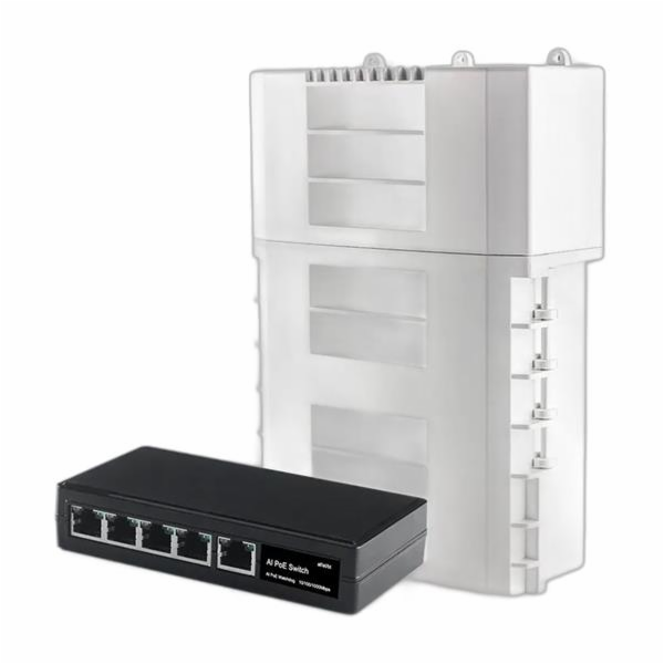 Switch Conexpro GNT-6FP51G6 venkovní, 1x GLAN s PoE in, 4...