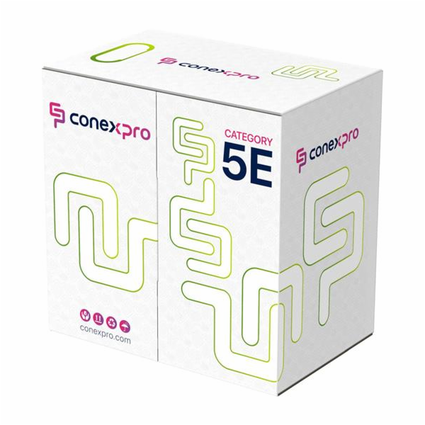 Kabel Conexpro UTP kabel ekonomy, CAT5e, PVC, 24AWG, 305m...