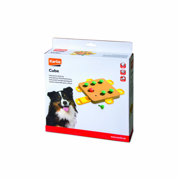 Karlie Interaktivní hračka pro psy CUBE 32x32x5cm