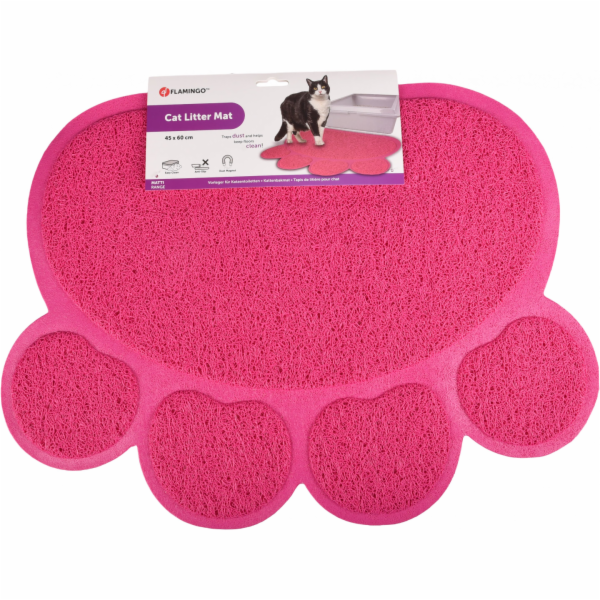 Flamingo Podložka před kočičí toaletu PITOU fuchsiová 45x...