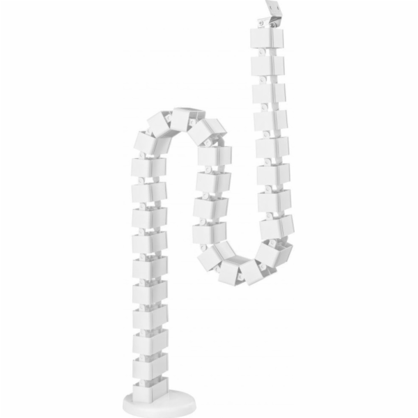 Organizátor kabelu, kabelový kabel, bílý, 1,3 m, Powerton