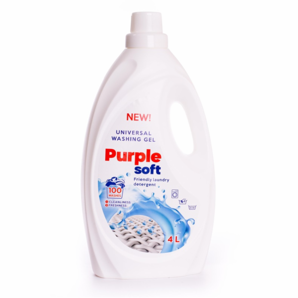 Tekutý prací prostředek KOSLITA PURPLE SOFT, 4 l, 100 praní.