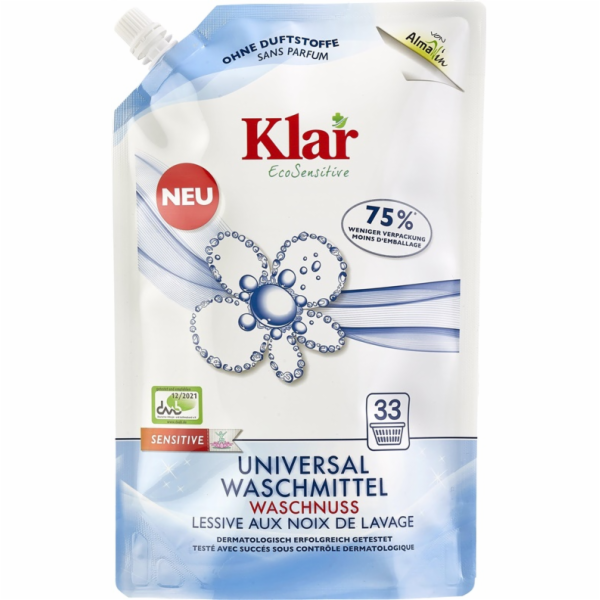 Univerzální tekutý prací prostředek KLAR ECOSENSITIVE, 1,5l