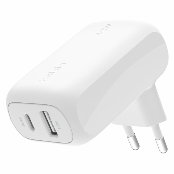 Belkin BOOST Charge 42W Charger 30W USB-C/12W USB-A   WCB...