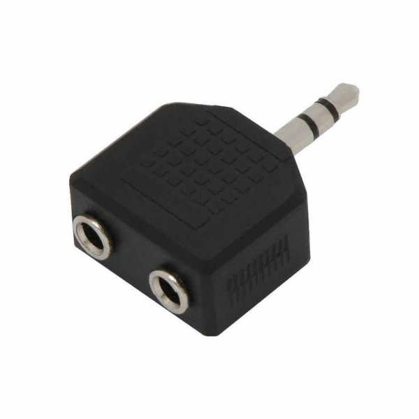 Adaptér BLOW 3,5 mm M, 2 x 3,5 mm F, černý 91-217