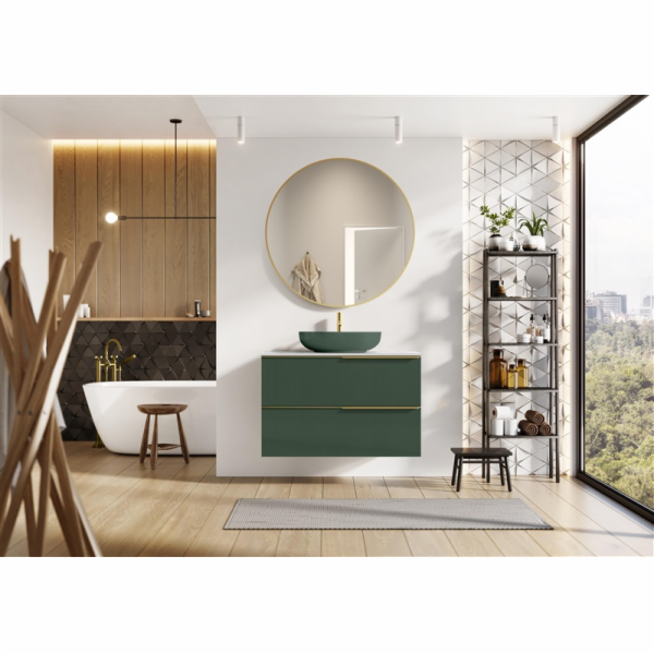 Umyvadlová skříňka Elita Soho, zelená, 45,3x100x63,5