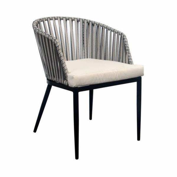 Venkovní postel Domoletti, černá/písková, 74 cm x 74 cm x...