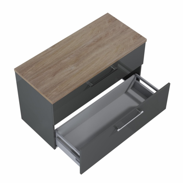 KOMPLEKT EKOLINE 100 S ŠEDOU DESKOU STOLŮ
