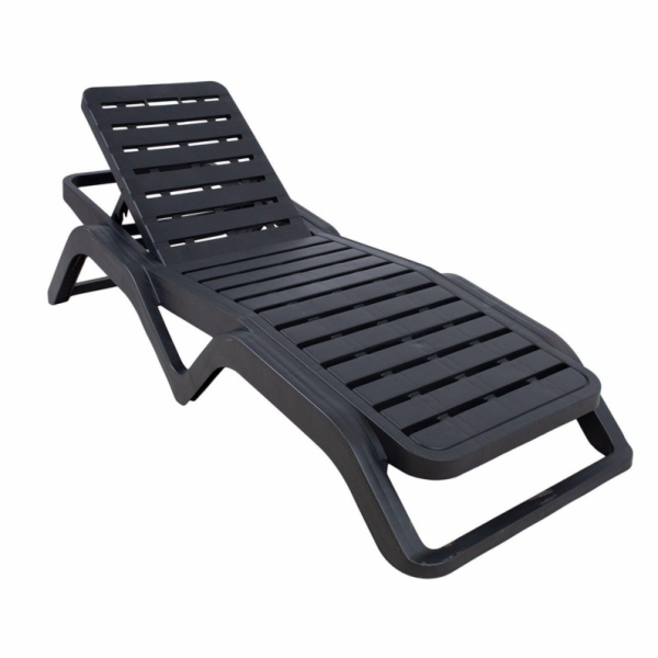 Lehátko Progarden SCIROCCO, antracit, 187 x 71 x 44,5 cm