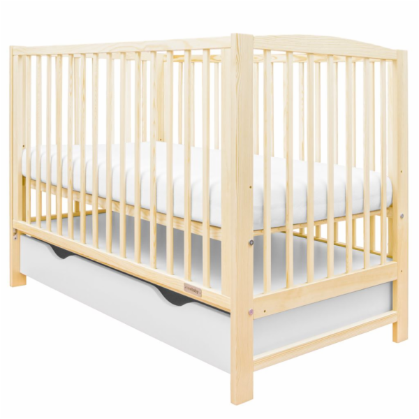 Dětská postýlka New Baby LILLY se stahovací bočnicí a šup...