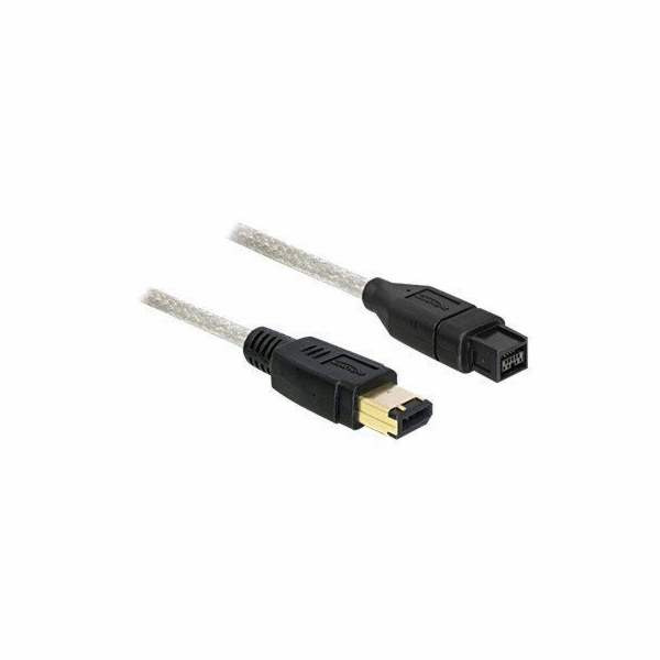 Delock Firewire 9-pin - Firewire 6-pin, 1m, transparentní...