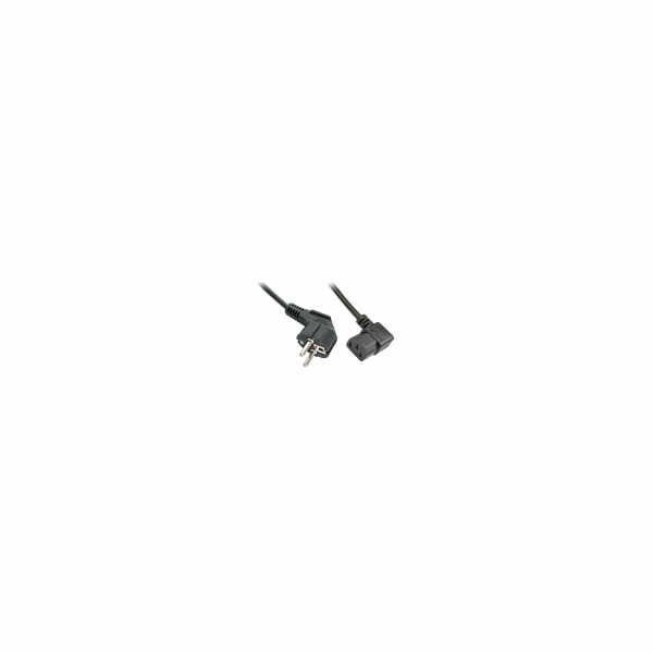 Lindy CEE7/7 - IEC 320 napájecí kabel, 3m, černý (30302)