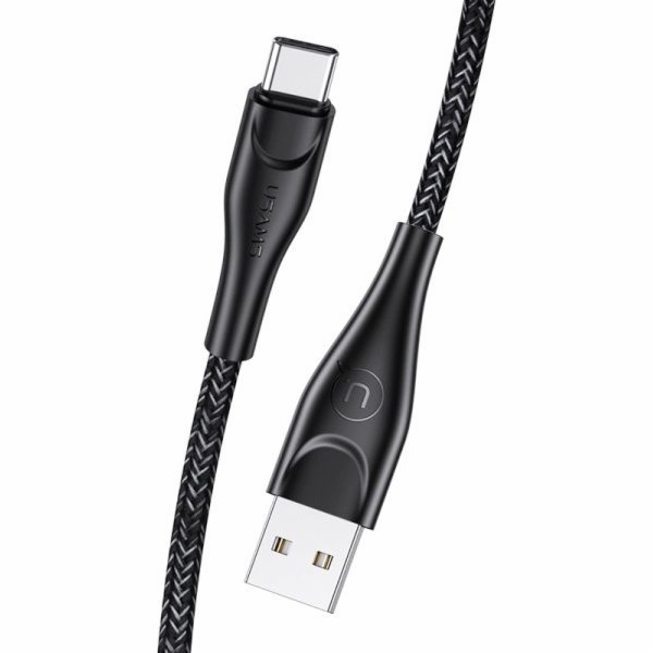 Usams USB-A – USB-C kabel USB 1 m černý (63794-uniw)