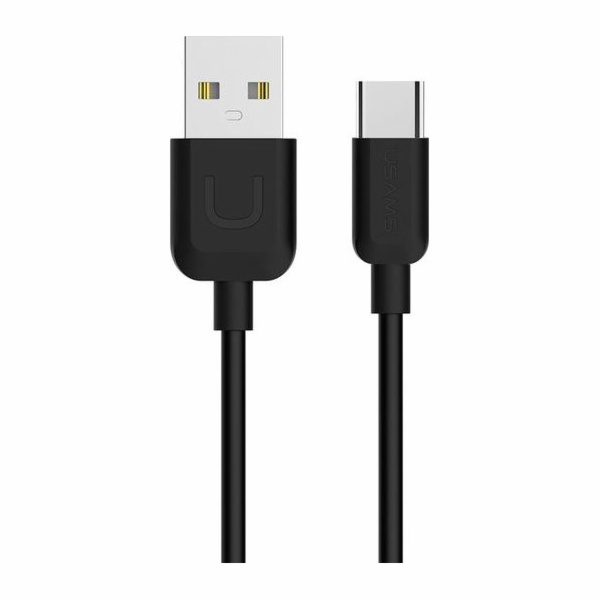 Usams USB-A – USB-C kabel USB 1 m černý (63881-uniw)