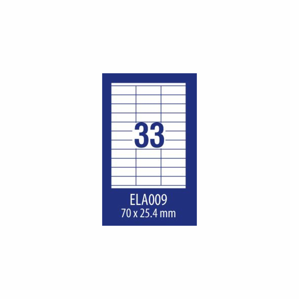 Avery Zweckform LABEL ZF ECONOMY 70X25.4MM 009 100ARK LAB...