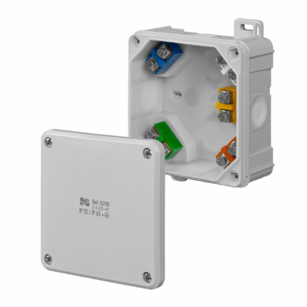 Elektro-Plast Krabice přisazená 2K 98 x 98 x 46mm 5 x 2,5...