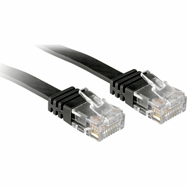 Lindy Patchkabel Cat6 Flachband ungeschirmt schwarz 1,00 ...