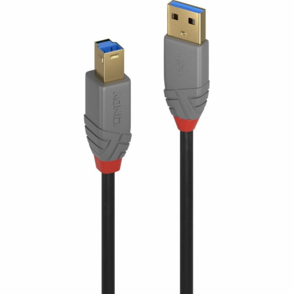 Lindy USB-A - USB-B USB kabel 5 m černý (36744)