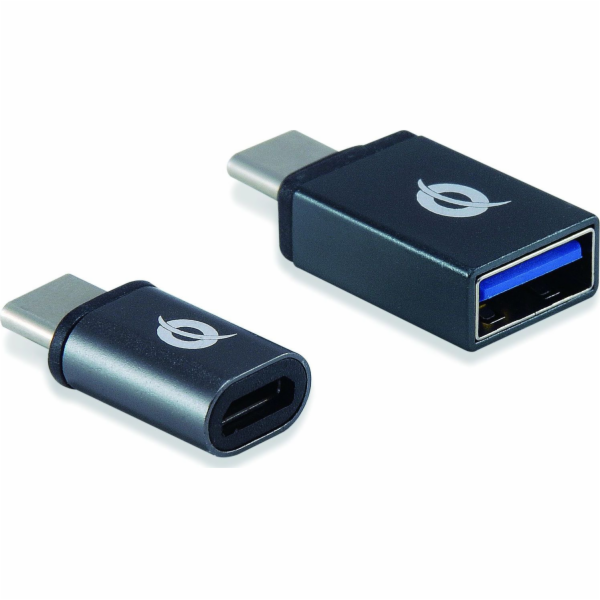 Conceptronický USB adaptér DONN04G USB-C - USB šedý (DONN...