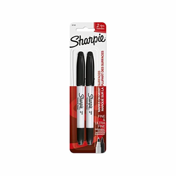 Sharpie Marker Ultra Fine Extra Fine Black 2 ks.