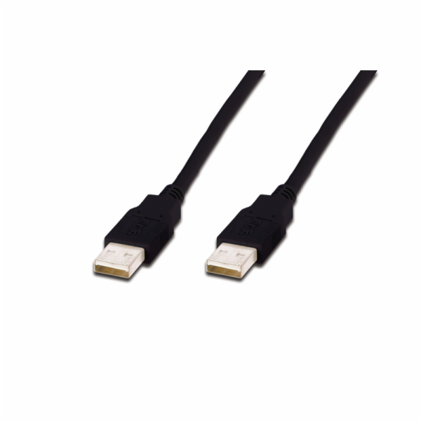 Digitus USB-A - USB-A USB kabel 1,8 m černý (AK-300100-01...