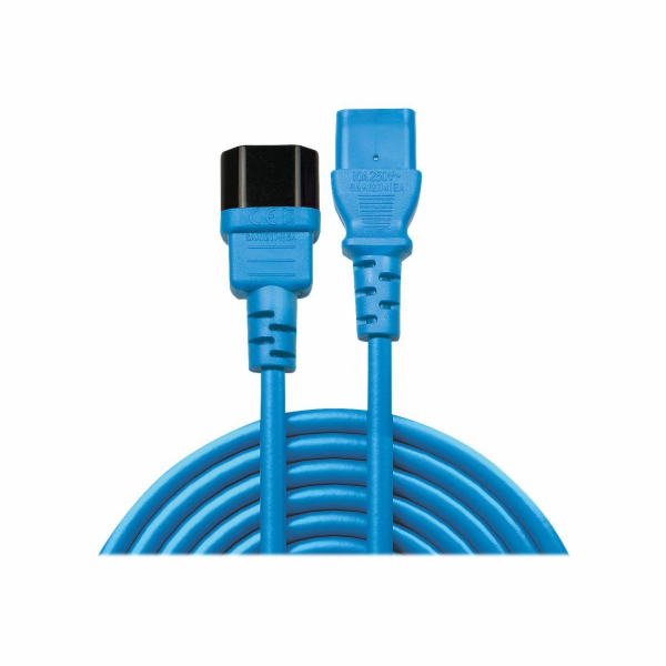 Lindy IEC 13 napájecí kabel modrý, 2m - 30472