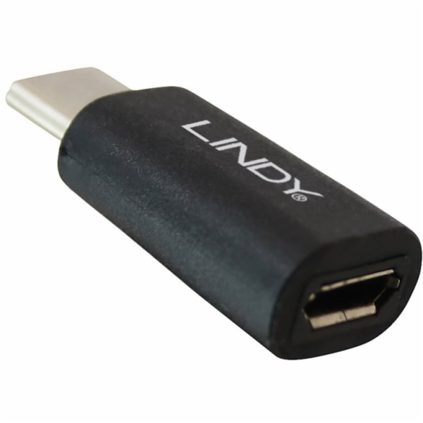 Lindy USB-C - microUSB USB adaptér černý (41896)